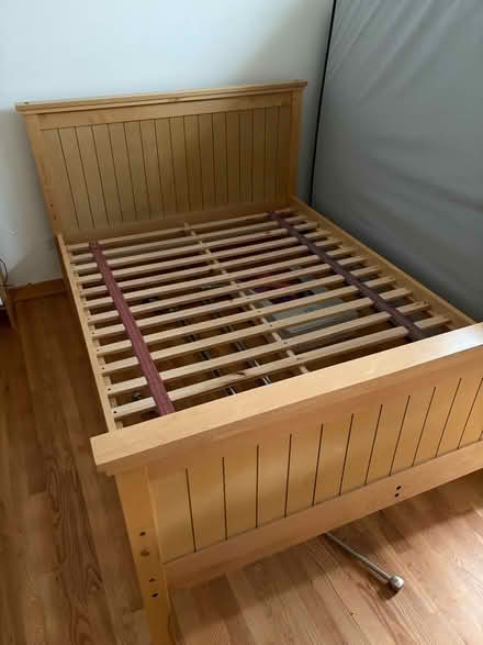 Photo of free Maple bed frame, head- & footboard (Evanston, near Penny Park) #3