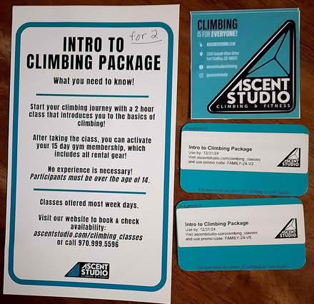 Photo of free Intro To Climbing Package (NE Fort Collins) #1