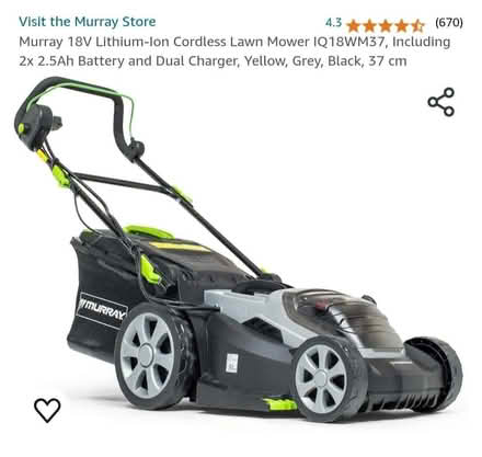 Photo of free Murray cordless mower (Brough CA17) #1