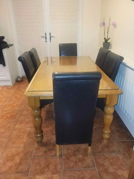 Photo of free Dining table and 6 chairs (Tallaght) #2