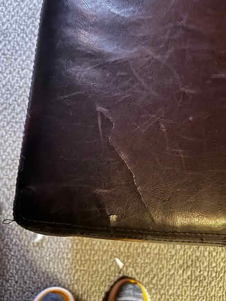 Photo of free Large Leather Coffee Table (Maple Leaf/Northgate) #4