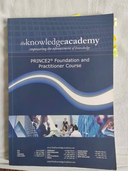 Photo of free Prince2 Practicioner course manual (Godmanchester) #1