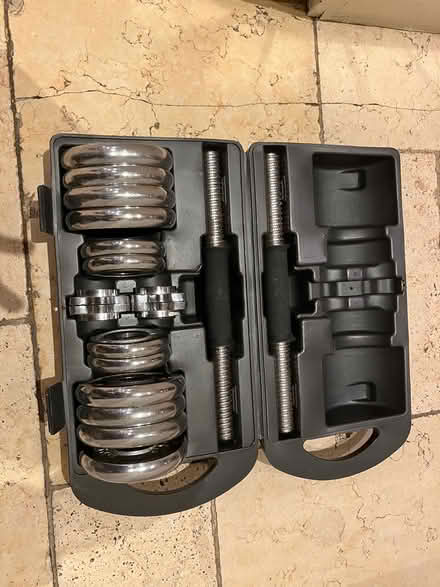 Photo of free Dumbells in carrying case (Blackrock Dublin) #1