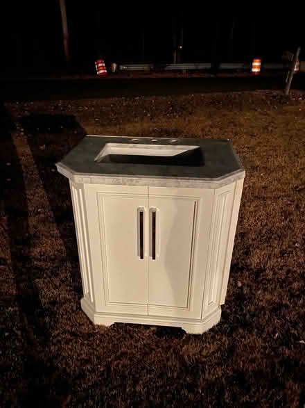 Photo of free 30” vanity with top- on curb (Belchertown, MA) #1