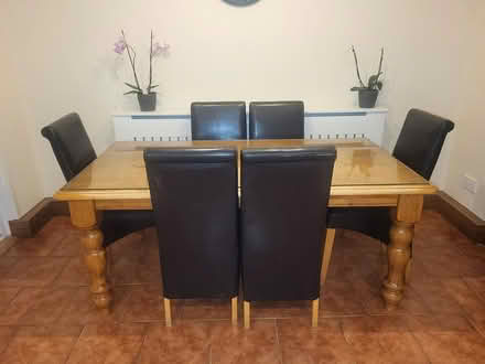 Photo of free Dining table and 6 chairs (Tallaght) #3