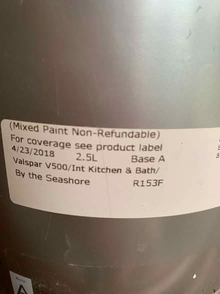 Photo of free Valspar kitchen & bathroom paint (Bakewell DE45) #2