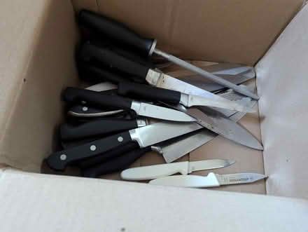 Photo of free Kitchen knives, block, sharpener (Grandview Heights) #1