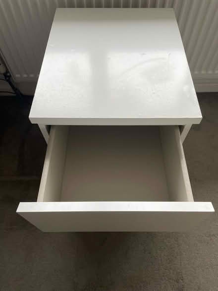 Photo of free White IKEA Bedside Drawers (Barming) #2