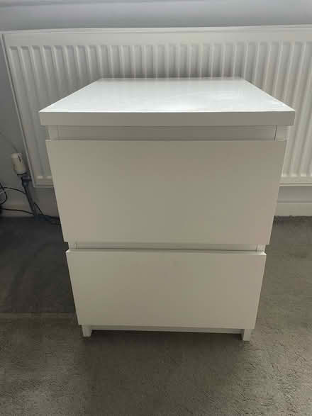 Photo of free White IKEA Bedside Drawers (Barming) #3