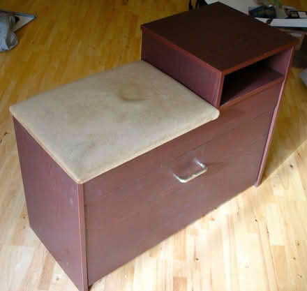 Photo of free Vintage Phone Table With Seat & Shoe Storage (DA15) #1