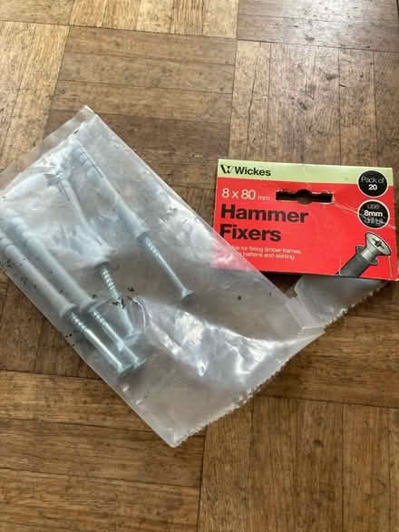 Photo of free Hammer fixers 8 to x 80mm pack of 4 (Clifton YO30) #1