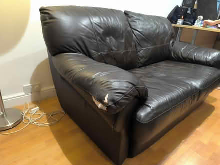 Photo of free Leather sofa (TN2) #3