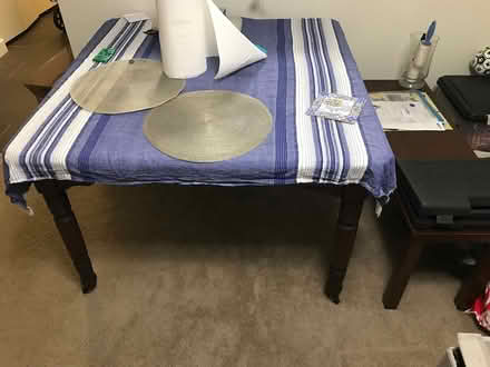 Photo of free square wooden dining table (1220 east west highway) #1