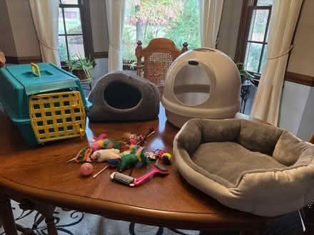 Photo of free Cat carrier, beds, toys, litter box (Harrisburg) #1