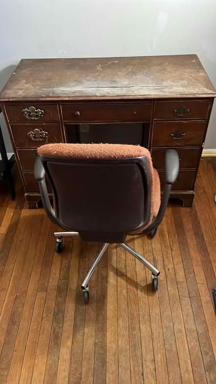 Photo of free Wood Desk and Chair (Near Sherman School Henrietta) #2