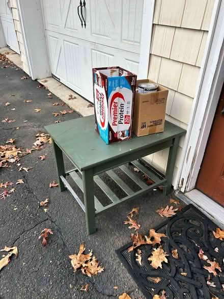 Photo of free LAST CHANCE! Small table, paint (Redding, CT) #2