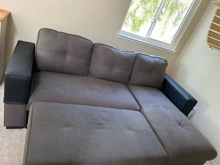 Photo of free Blue Gray expansion couch (Glen Cove) #4