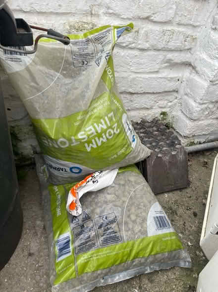 Photo of free 3 bags of limestone chippings (Southfields SW18) #1