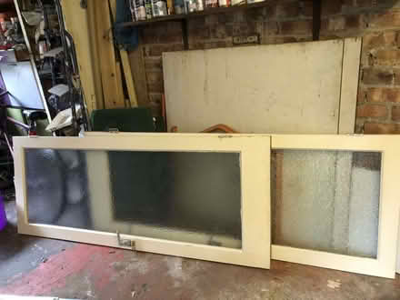 Photo of free 2 frosted glazed doors (Oxton CH43) #1