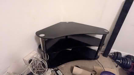 Photo of free 3 tier corner glass TV stand (Stanway CO3) #2