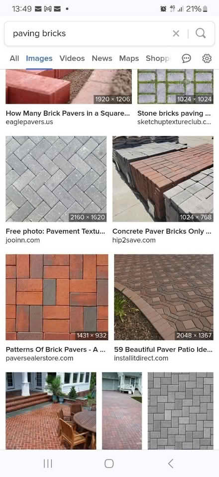 Photo of Combination of PebblesPaving bricks (Harpenden, AL5) #1