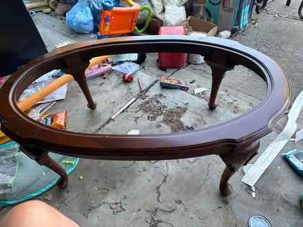 Photo of free Coffee table/ missing glass (Fishers) #1