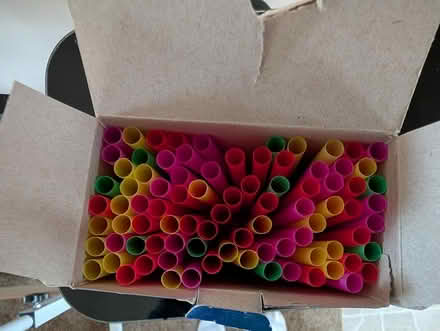 Photo of free Meijer Tall Neon Flexible Straws (Sylvan Township Near Chelsea) #1