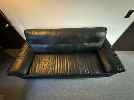 Photo of free Faux leather sofa/couch (Sudbury) #1