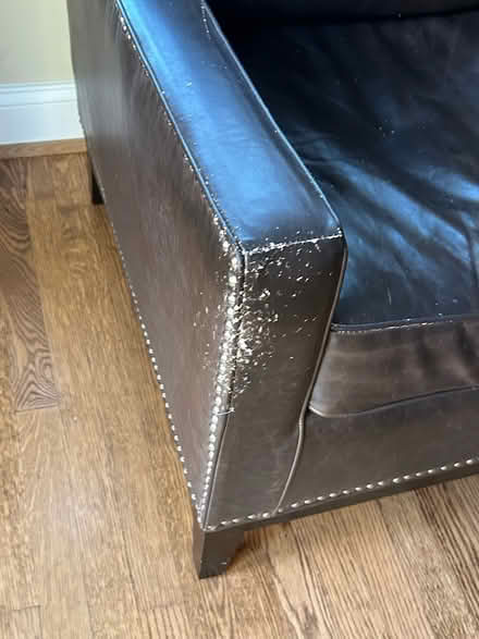 Photo of free Brown leather chair (Potomac, MD) #3