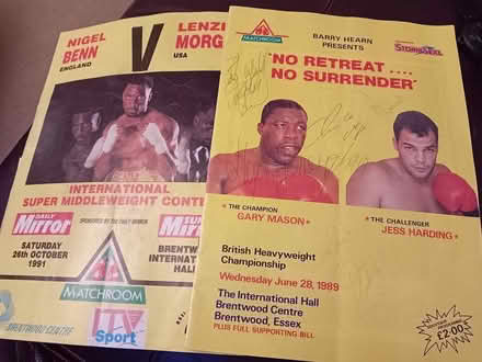 Photo of free Old boxing programmes (Chelmsford CM2) #1