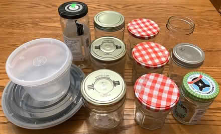 Photo of free Glass jars and plastic containers (Downtown ITH) #1