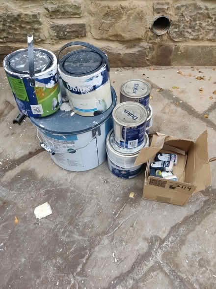 Photo of free various tins of paint (Leeds (LS7)) #1