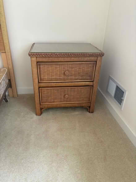 Photo of free Wicker bedside table and dresser (Manasquan section of Wall) #2