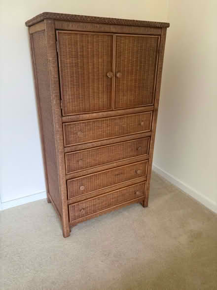 Photo of free Wicker bedside table and dresser (Manasquan section of Wall) #1