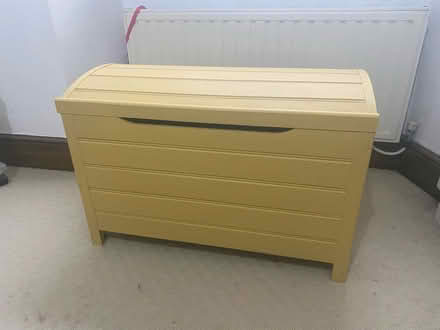 Photo of free Pine storage box / chest yellow (Kendal LA9) #1