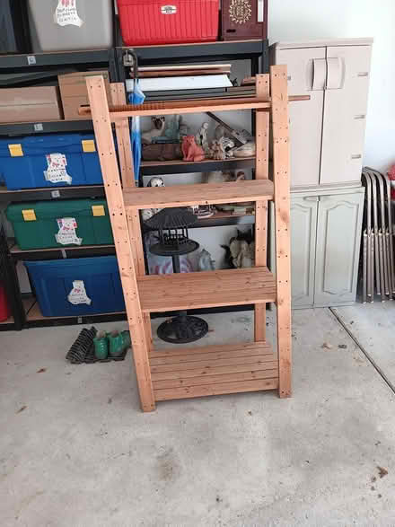 Photo of free wood shelving unit (northwest westland.) #1