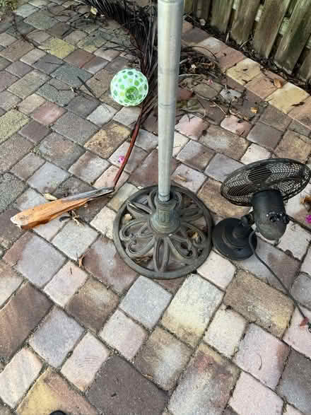 Photo of free Yard umbrella with stand (Sunrise) #4