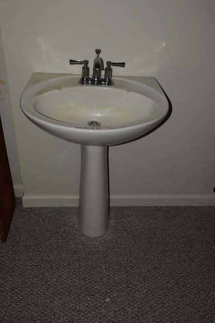 Photo of free White Pedestal Sink with faucet (near North Arundel Hospital) #1