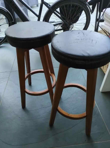 Photo of free 2 x kitchen counter stools (Larkhall) #1