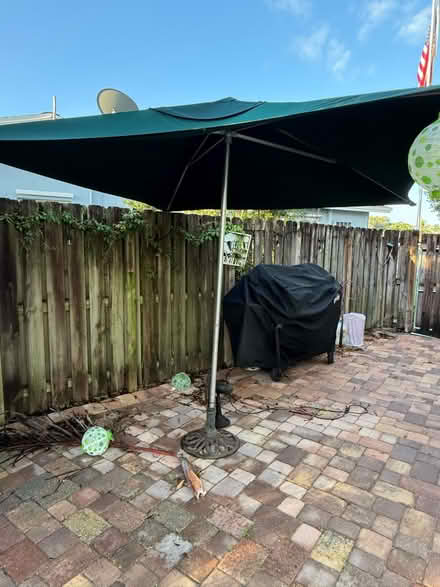 Photo of free Yard umbrella with stand (Sunrise) #1