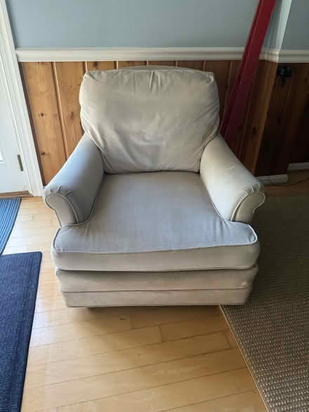 Photo of free 2 creamy upholstered chairs (McLean 22101) #1