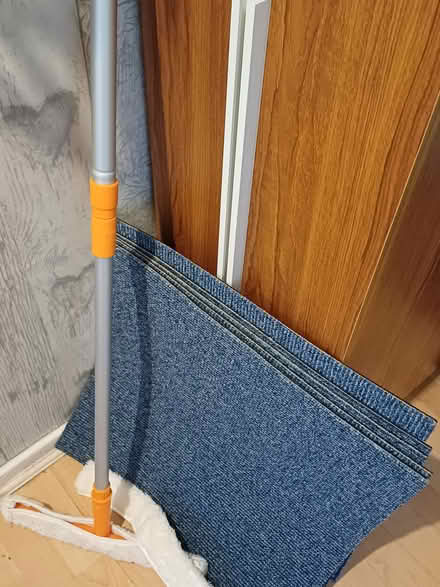 Photo of free Carpet tiles, window cleaner, track (Hoddesdon EN11) #1