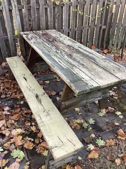 Photo of free Picnic table (Rutledge, Delaware County) #2