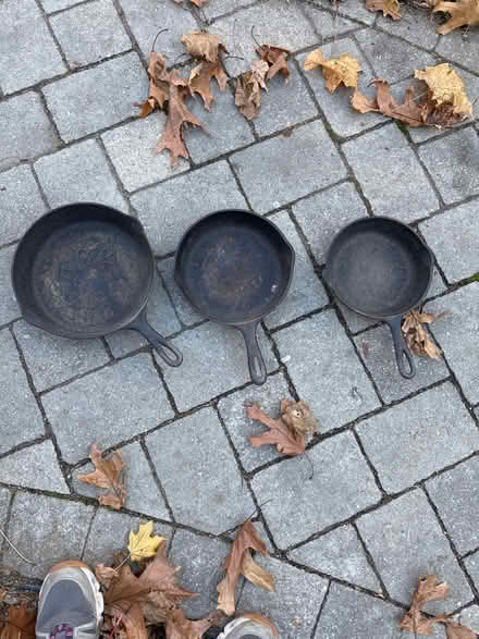 Photo of free 3 cast iron pans (Lexington center) #1