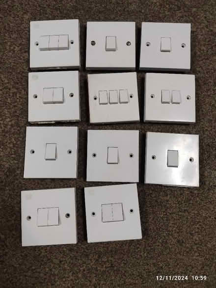 Photo of free 11 light switches (Great Moor SK7) #1