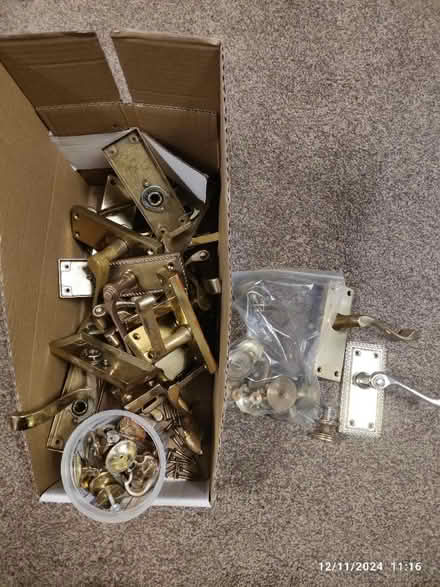 Photo of free Brass door handles and cupboard door knobs (Great Moor SK7) #1