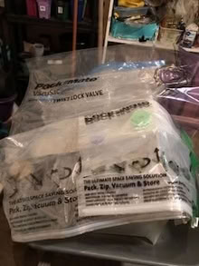 Photo of free 2 Plastic Vacuum Seal Storage Bag (East end Orleans) #1