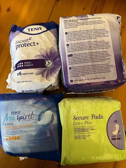 Photo of free Ladies incontinence products (Littlehampton) #1