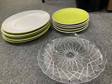 Photo of free Green and white plates (Orpington) #2