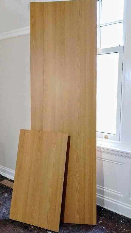 Photo of free Three pieces of mid-oak wardrobe (Bridge of Weir.) #1